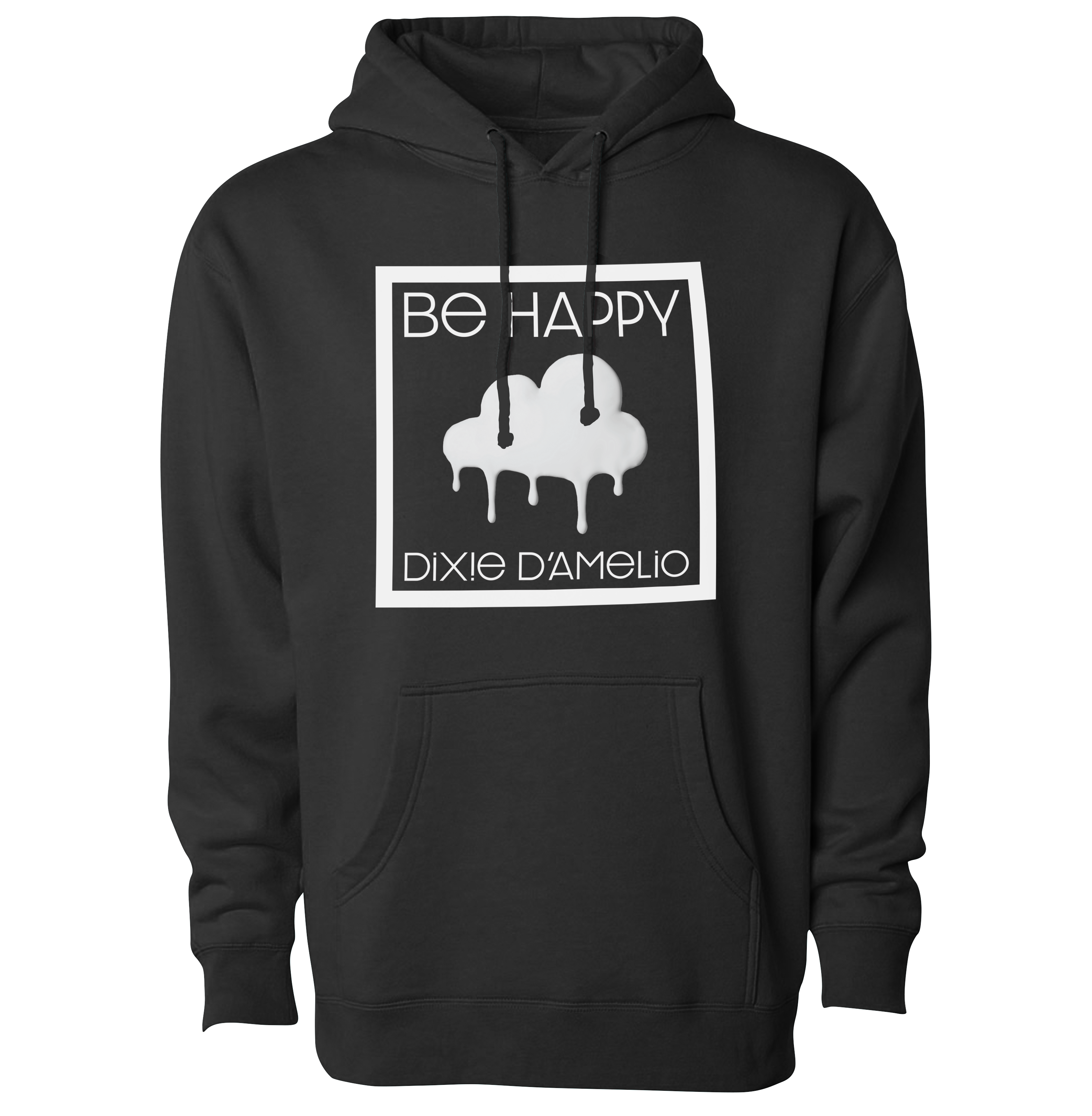 Dixie D Amelio Dixie Be Happy Cover Art Hoodie in Black